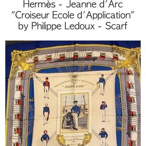 Vintage Hermes silk scarf.